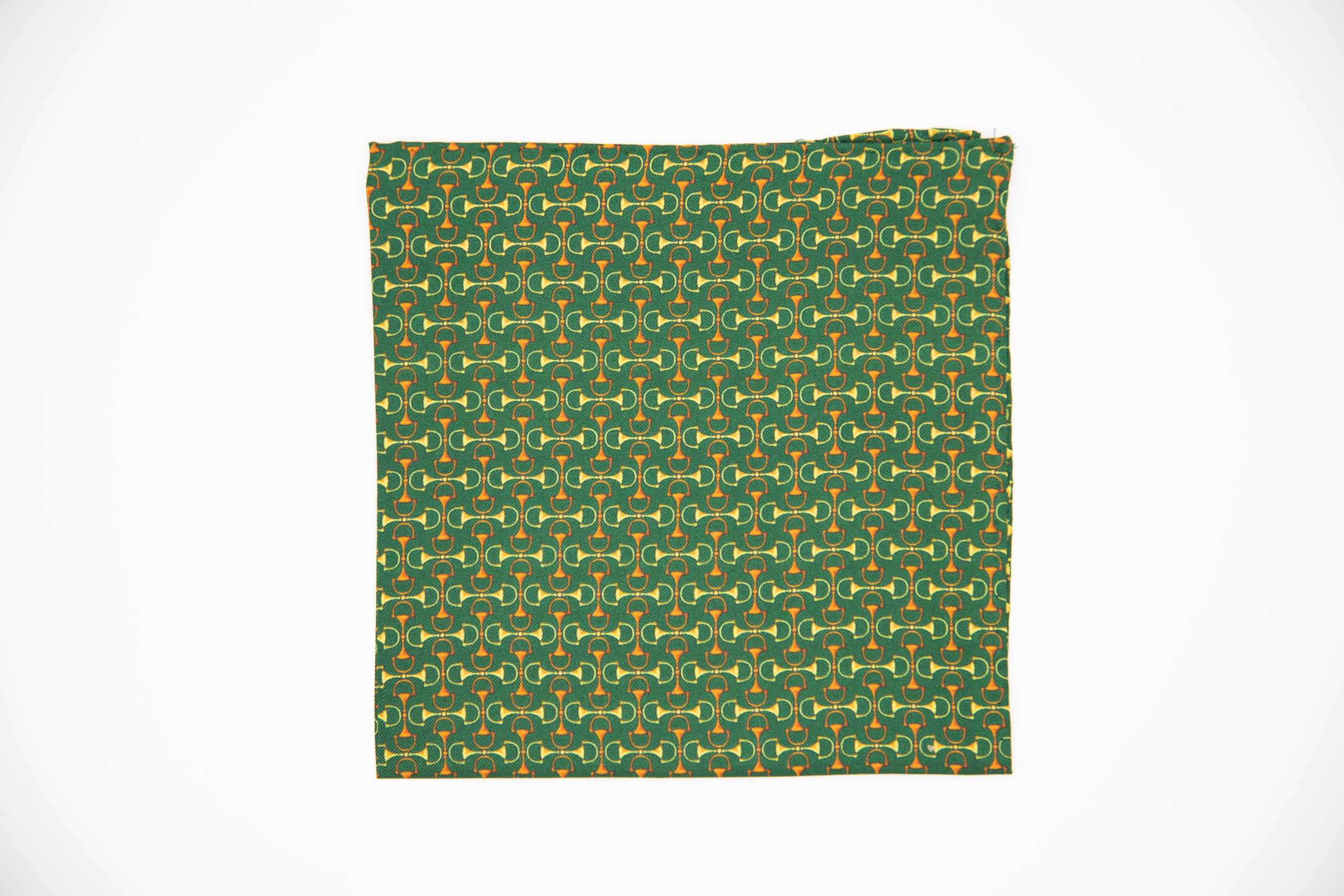 Green HorsebitePocket Square - Image 3